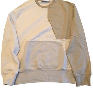Neil Barrett Two-Tone Beige Crewneck Sweater